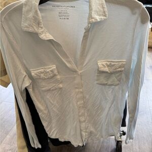 Majestic Filatures white Button-Up Shirt